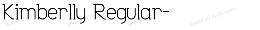 Kimberlly Regular字体转换